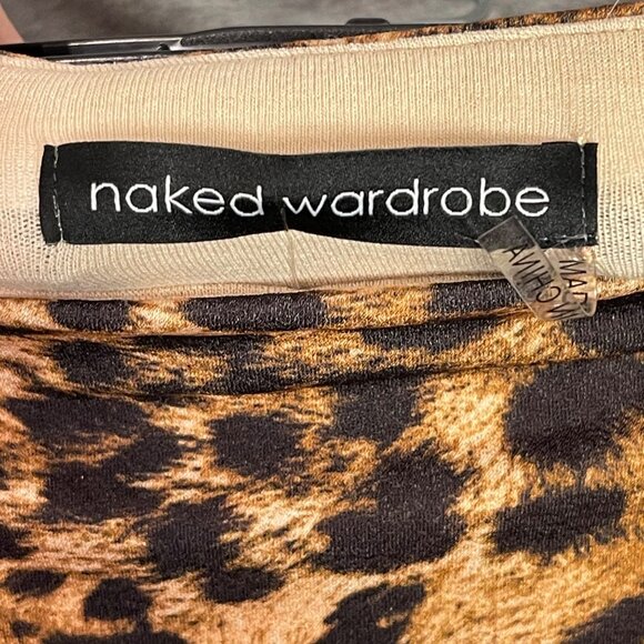 NWT Naked Wardrobe Leopard Print Bodycon Skirt Size Small S02721 NEW - Picture 5 of 8